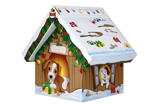 advent calendar house for dogs in organic quality 3D view
